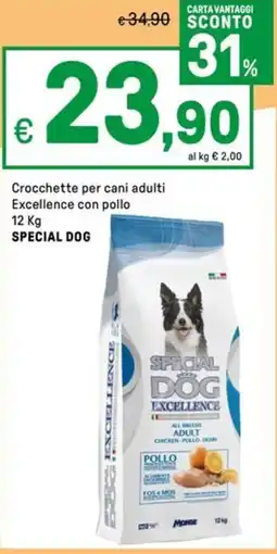 Iper La Grande Crocchette per cani adulti Excellence con pollo SPECIAL DOG offerta