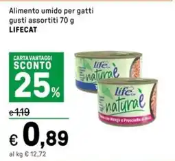 Iper La Grande Alimento umido per gatti gusti assortiti LIFECAT offerta