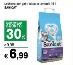 Iper La Grande Lettiera per gatti classic lavanda SANICAT offerta