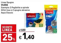 Iper La Grande Linea Spugne VILEDA offerta
