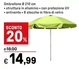 Iper La Grande Ombrellone Ø 210 cm offerta