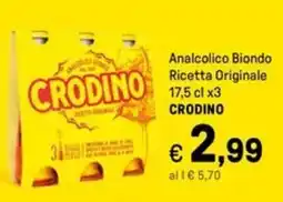 Iper La Grande Analcolico Biondo Ricetta Originale CRODINO offerta