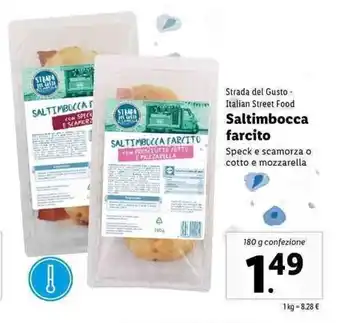 Lidl Strada del Gusto Saltimbocca farcito 180g offerta