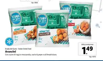 Lidl Strada del Gusto Arancini 300g offerta