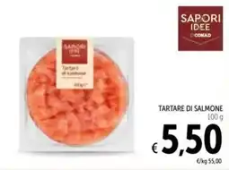 Spazio Conad Tartare di salmone offerta