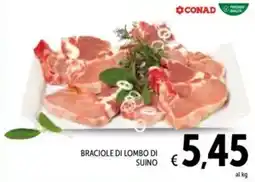 Spazio Conad Braciole di lombo di suino offerta