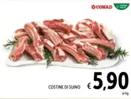 Spazio Conad Costine di suino offerta