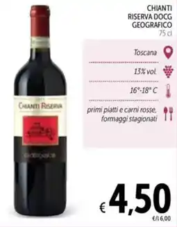 Spazio Conad Chianti riserva docg GEOGRAFICO offerta