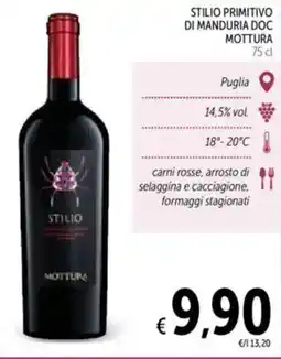 Spazio Conad Stilio primitivo di manduria doc MOTTURA offerta