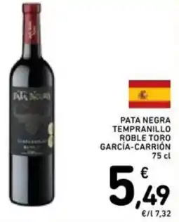 Spazio Conad Pata negra tempranillo roble toro GARCÍA-CARRIÓN offerta