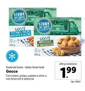 Lidl Strada del Gusto Gocce 200g offerta