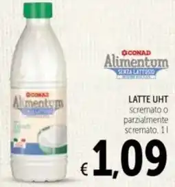 Spazio Conad LATTE UHT scremato o parzialmente scremato offerta