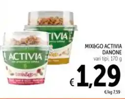 Spazio Conad Mix&go activia DANONE offerta