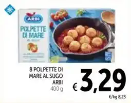 Spazio Conad 8 polpette di mare al sugo ARBI offerta
