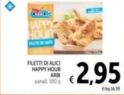 Spazio Conad Filetti di alici happy hour ARBI offerta