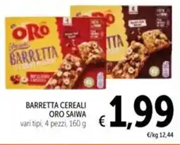 Spazio Conad Barretta cereali ORO SAIWA offerta