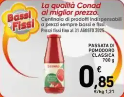 Spazio Conad Passata di pomodoro classica CONAD offerta