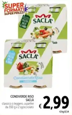 Spazio Conad Condiverde riso SACLÀ offerta