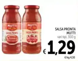Spazio Conad Salsa pronta MUTTI vari tipi offerta