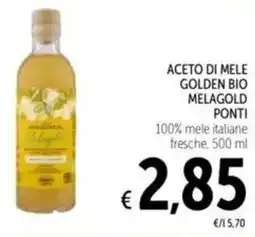 Spazio Conad Aceto di mele golden bio melagold PONTI offerta