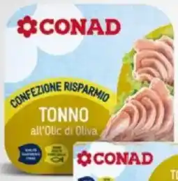 Spazio Conad TONNO all'olio di oliva offerta