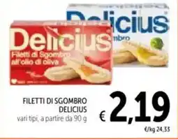 Spazio Conad Filetti di sgombro DELICIUS offerta