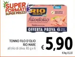Spazio Conad Tonno filo d'olio RIO MARE offerta