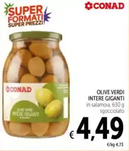 Spazio Conad Olive verdi intere giganti CONAD offerta
