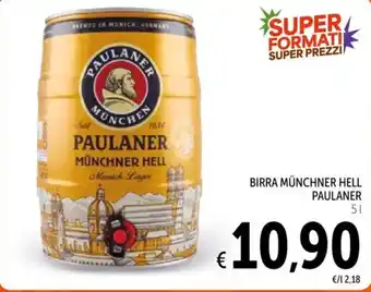 Spazio Conad Birra münchner hell PAULANER offerta