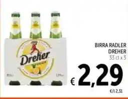 Spazio Conad Birra radler DREHER offerta