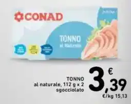 Spazio Conad CONAD tonno al naturale offerta