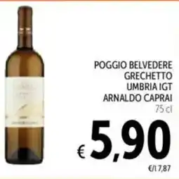 Spazio Conad Poggio belvedere grechetto umbria IGT ARNALDO CAPRAI offerta