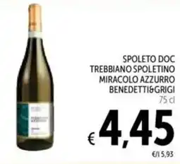 Spazio Conad Spoleto doc trebbiano spoletino miracolo azzurro BENEDETTI&GRIGI offerta
