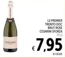 Spazio Conad Le premier trento doc brut rosè CESARINI SFORZA offerta