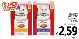 Spazio Conad Filettini mon petit gourmet PURINA offerta