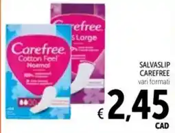 Spazio Conad Salvaslip carefree vari formati offerta