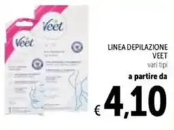 Spazio Conad Linea depilazione veet vari tipi offerta