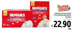 Spazio Conad Pannolini o mutandina little movers mega pack HUGGIES offerta