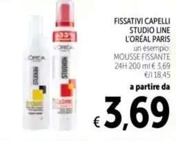 Spazio Conad Fissativi capelli studio line L'ORÉAL PARIS offerta