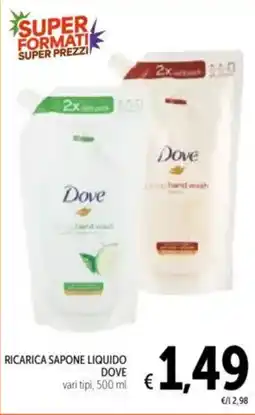 Spazio Conad Ricarica sapone liquido DOVE offerta