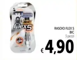 Spazio Conad Rasoio flex 5 BIC 3 pezzi offerta