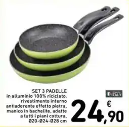 Spazio Conad Set 3 padelle offerta