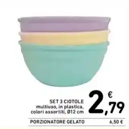 Spazio Conad Set 3 ciotole offerta