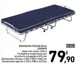 Spazio Conad Brandina pieghevole DORMIR offerta
