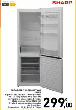 Spazio Conad Frigorifero SJ-FBB04DTXWE SHARP offerta