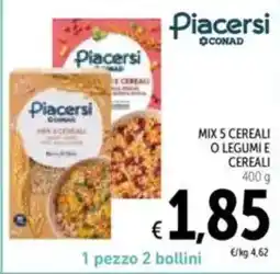 Spazio Conad Mix 5 cereali o legumi e cereali offerta