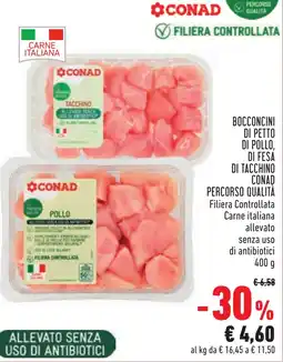 Conad Bocconcini di petto di pollo, di fesa di tacchino conad percorso qualità offerta