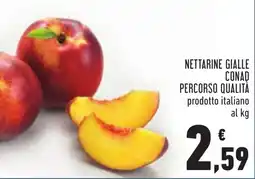 Conad Nettarine gialle conad percorso qualità offerta