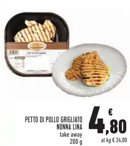 Conad Petto di pollo grigliato NONNA LINA offerta