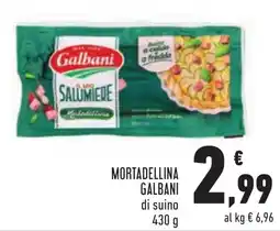 Conad Mortadellina GALBANI di suino offerta